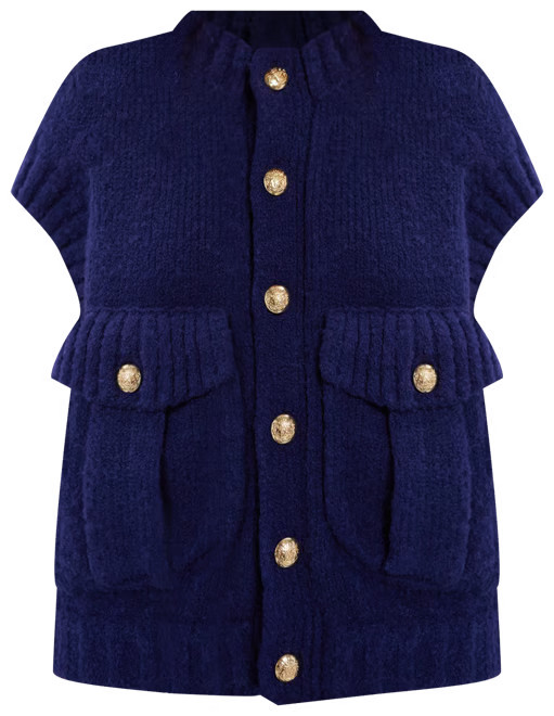 Navy Knit Valentina Vest | Tuckernuck (US)