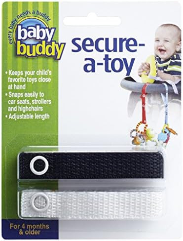 Baby Buddy Secure-A-Toy - Straps Toys, Teether, or Pacifiers to Strollers, Highchairs, Car Seats... | Amazon (US)