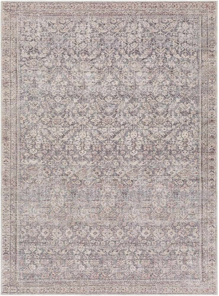 Livabliss x Galey Alix Collins Avenue III Vintage Damask Area Rug, 5'2" x 7' (5' x 7'), Rust/Brow... | Amazon (US)