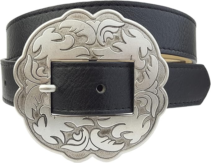Axesoria Western Floral Shape Buckle Belt | Amazon (US)