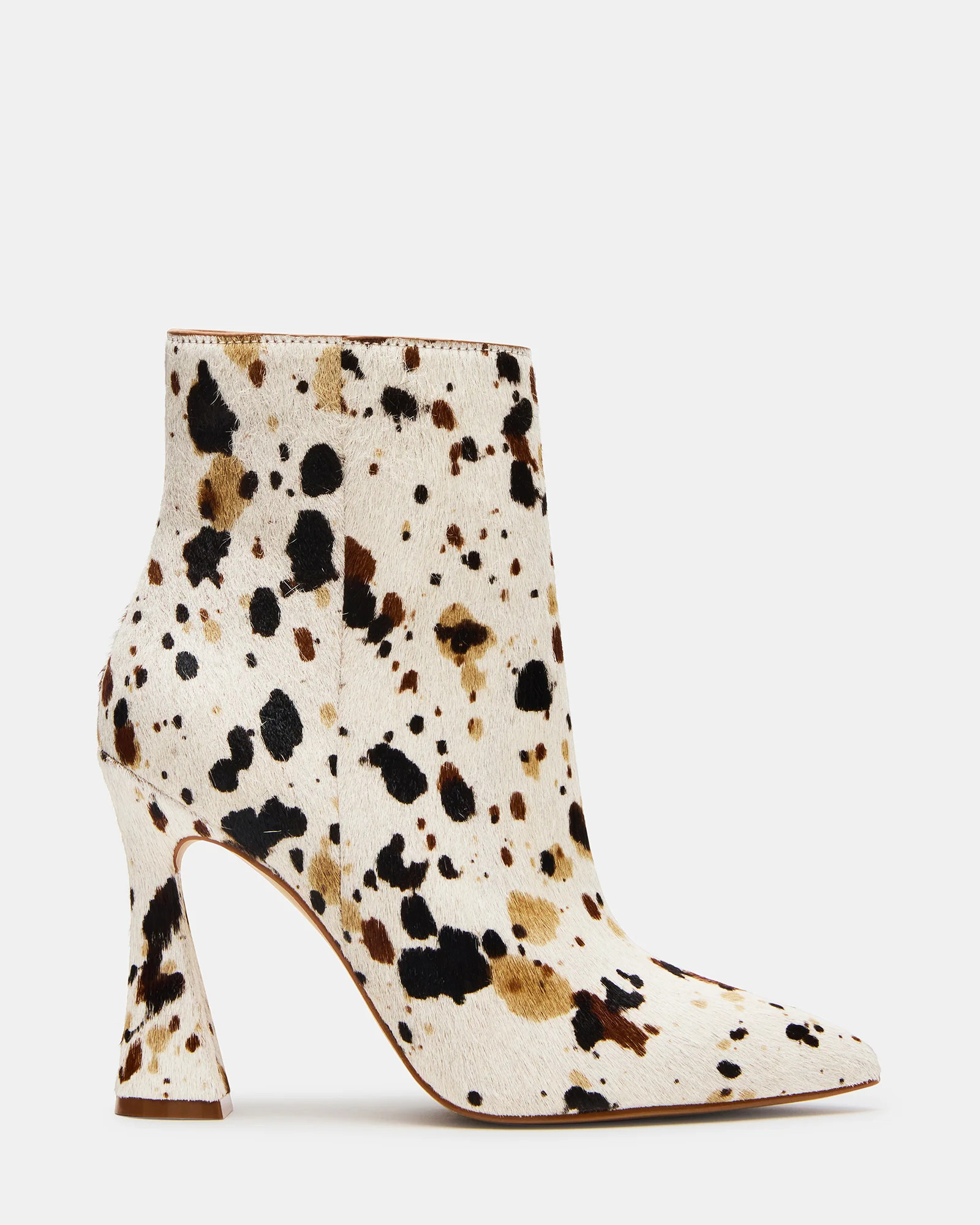 Steve Madden Women's Bolero Tan Cow Print Ankle Booties - Tan Multi - Size 9.5 - Genuine Leather | Steve Madden (US)
