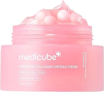 medicube Capsule Cream with Salmon DNA PDRN Pink Collagen | Lightweight Moisturizing Cream with P... | Amazon (US)