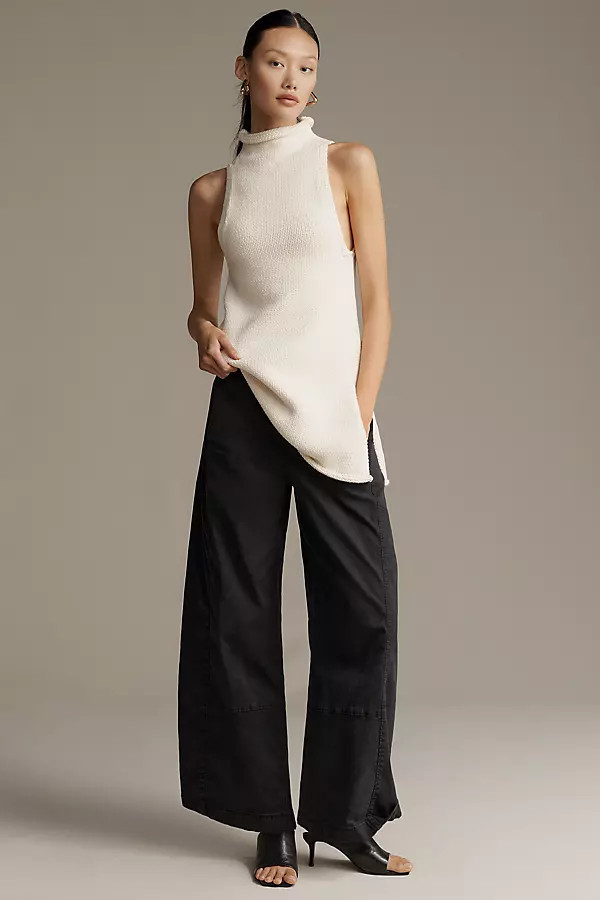 The Izzie Relaxed Pull-On Barrel Pants by Pilcro: Twill Edition | Anthropologie (US)