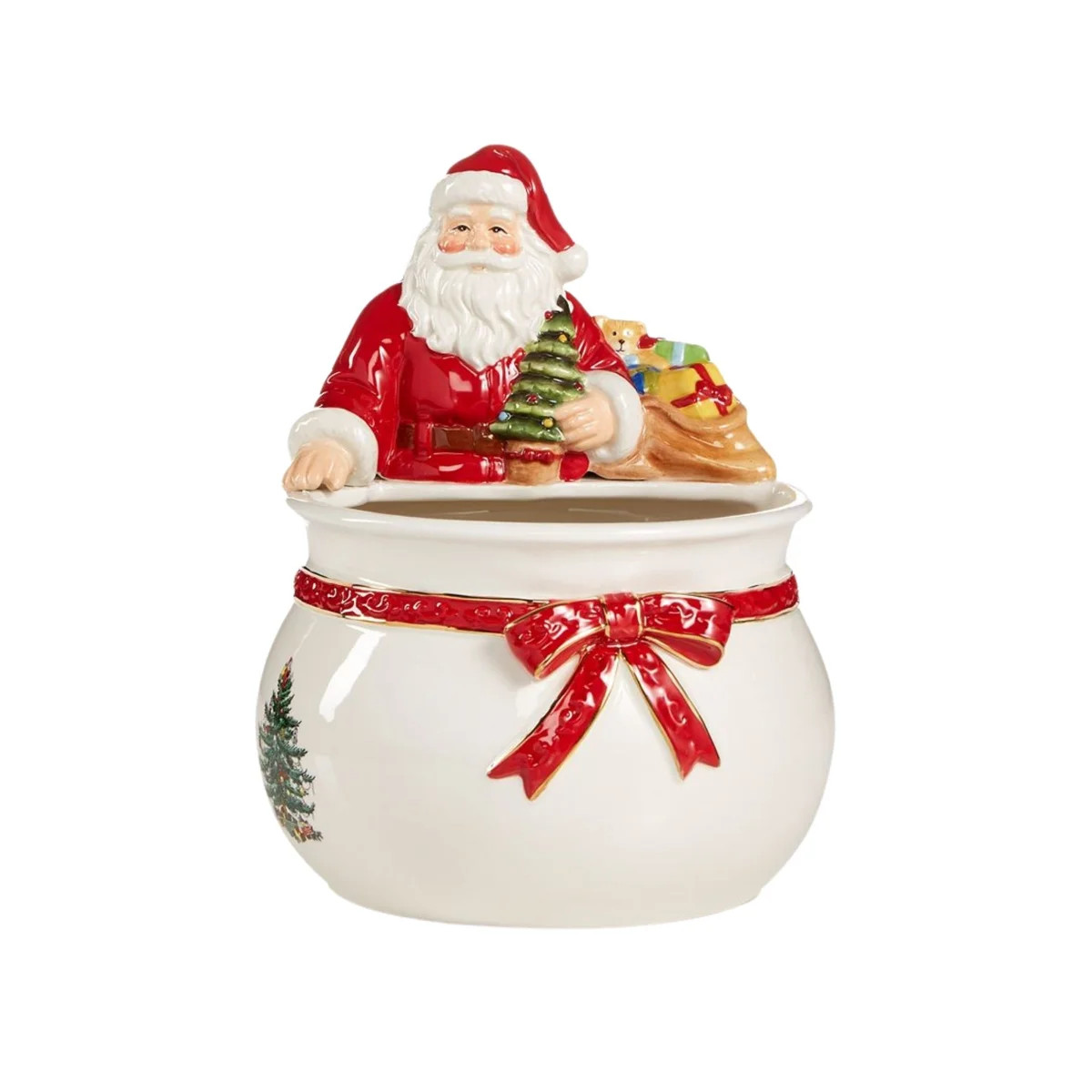 Spode Christmas Tree Santa Candy Bowl - Multicolored | Wayfair North America