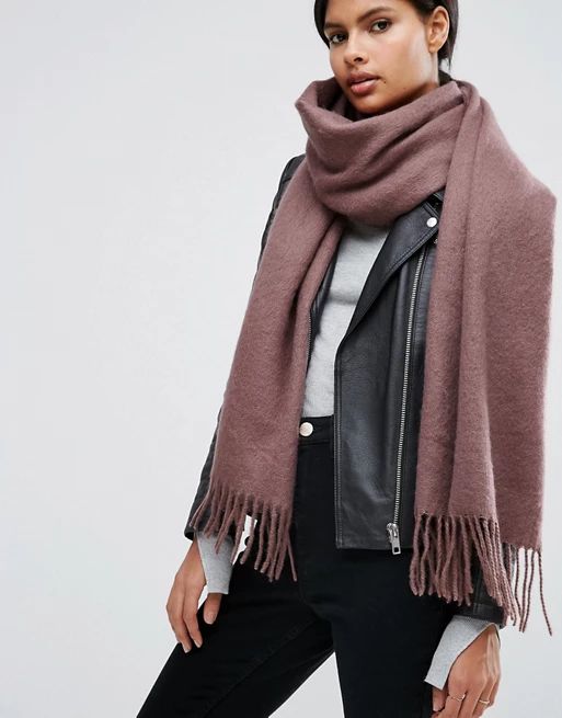 ASOS Supersoft Long Woven Scarf With Tassels | ASOS US