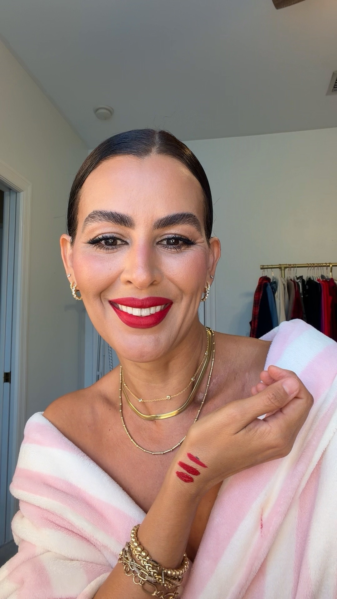 I’m wearing Ruby woo. 
And showing feels so grand as my favorite. And The mvp is my #3.


#LTKBeauty #LTKHoliday #LTKGiftGuide