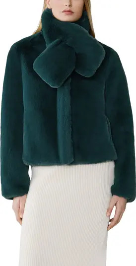 Soia & Kyo Kendell Scarf Faux Fur Jacket | Nordstrom | Nordstrom