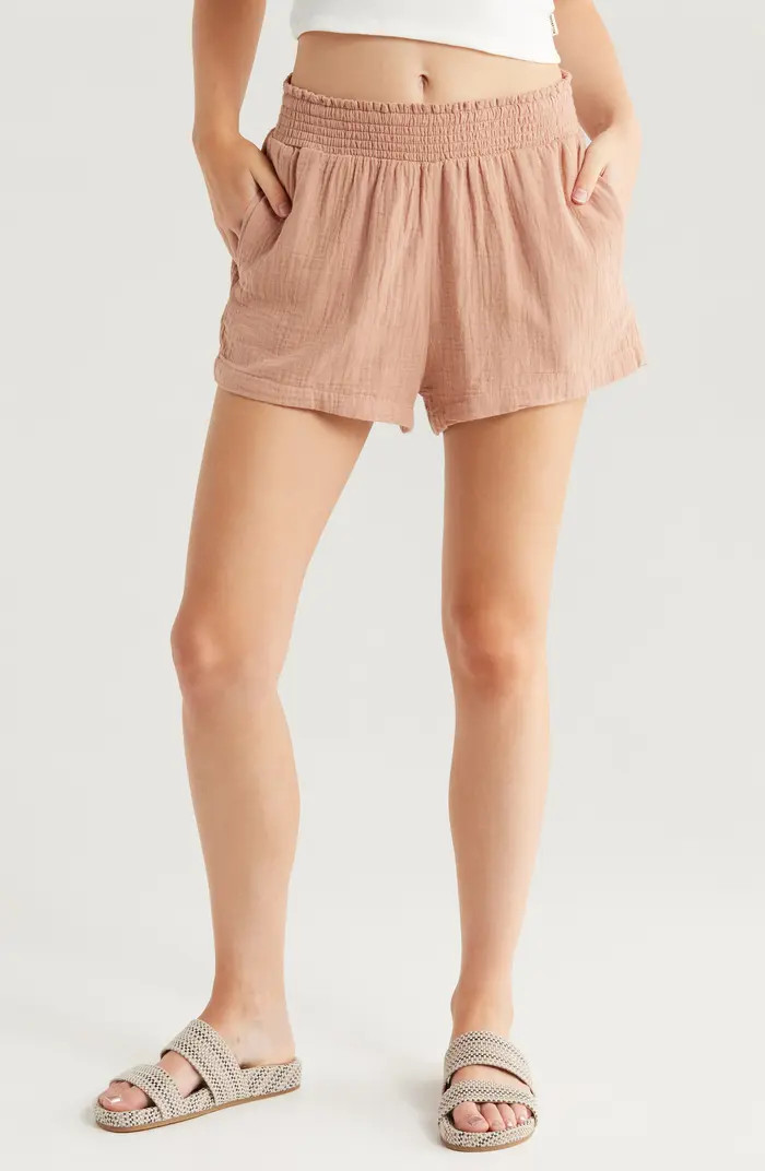 Billabong In the Waves Cotton Gauze Shorts | Nordstrom | Nordstrom