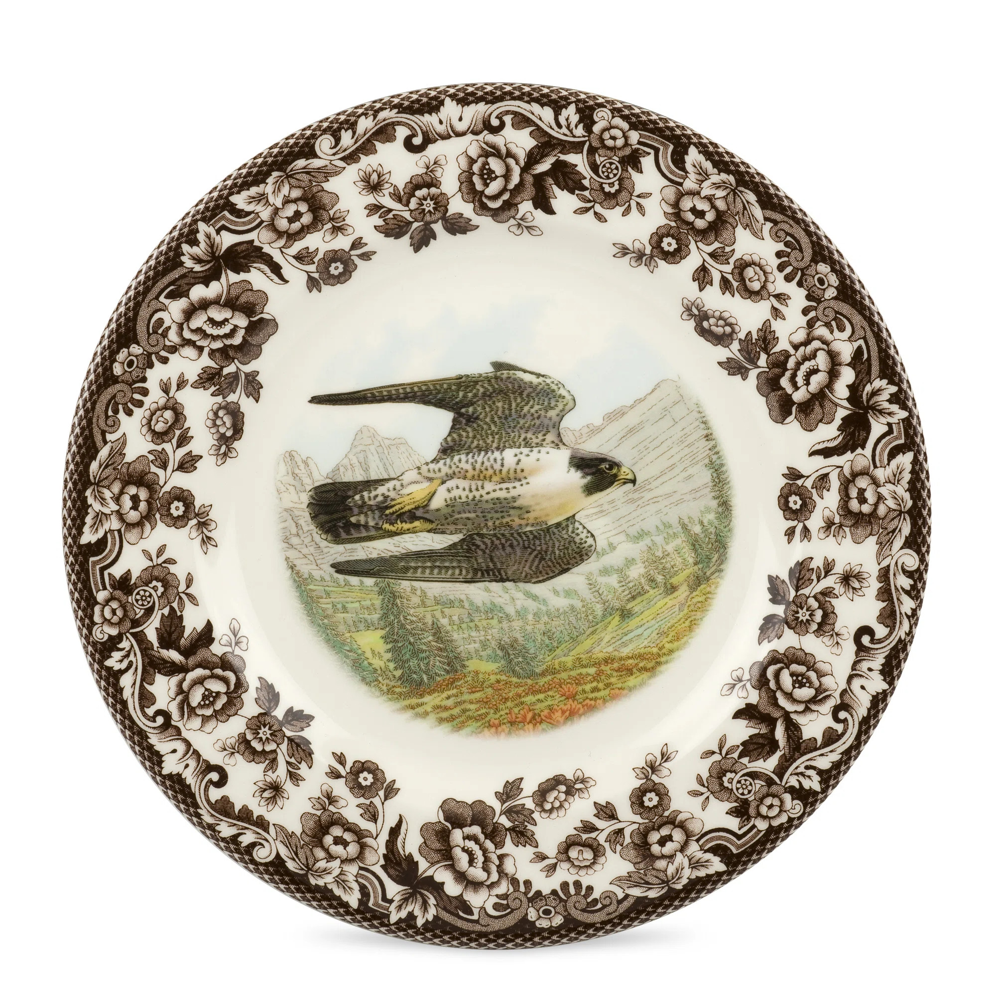 Spode Woodland Birds Of Prey Salad Plate 8" Falcon | Wayfair North America