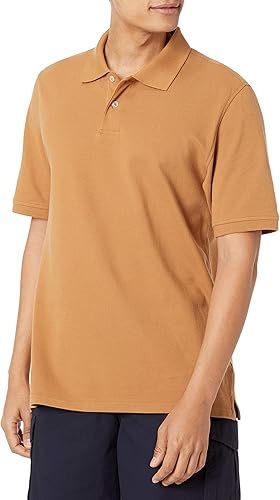Amazon Essentials Men's Regular-Fit Cotton Pique Polo Shirt (Available in Big & Tall) | Amazon (US)