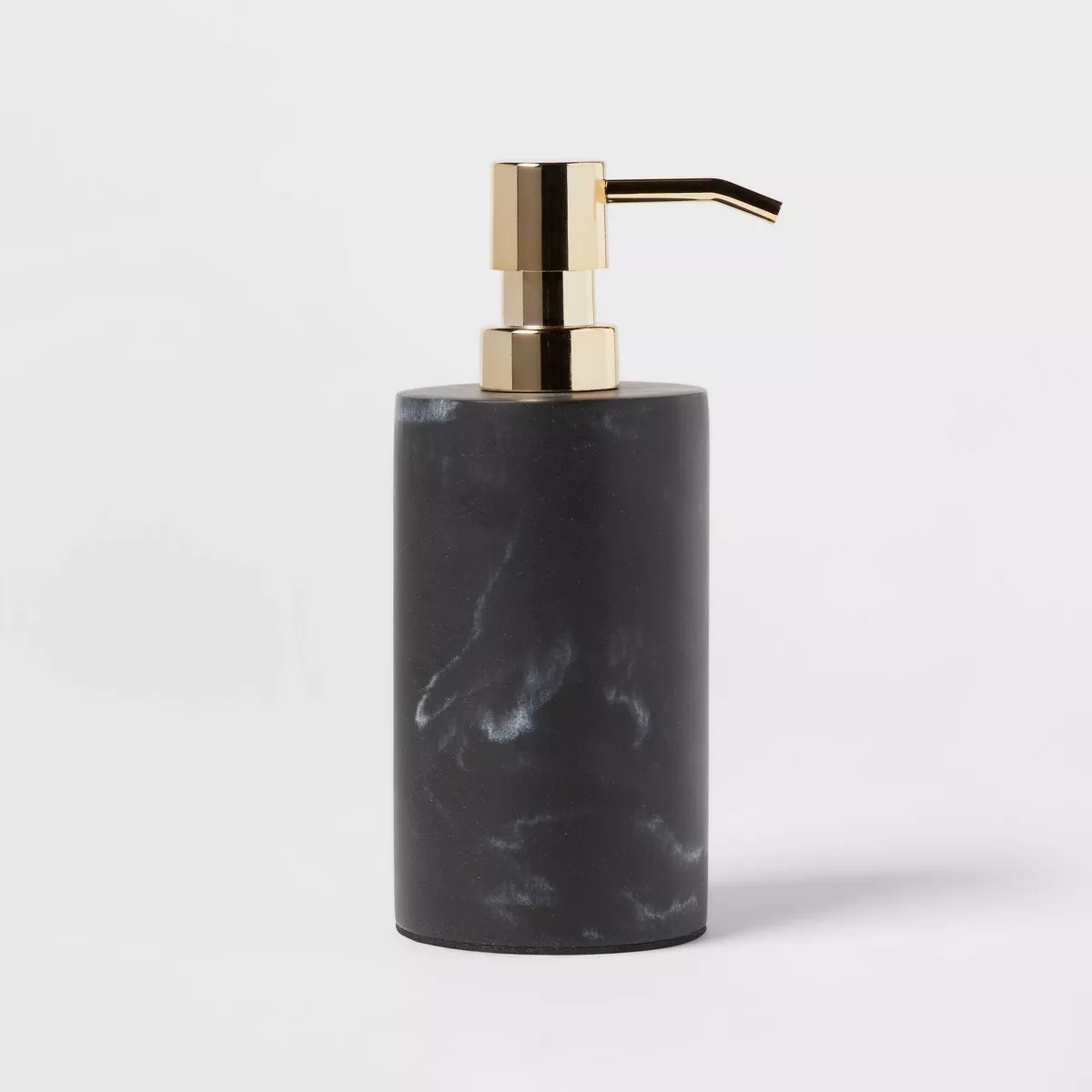 Marble Soap Pump Black - Threshold™: Resin Bathroom Dispenser, Refillable, Spot Clean, 250ml Ca... | Target