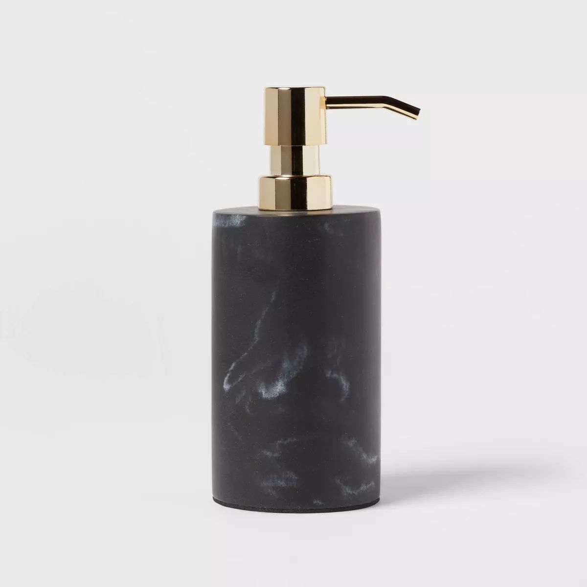 Marble Soap Pump Black - Threshold™: Resin Bathroom Dispenser, Refillable, Spot Clean, 250ml Ca... | Target