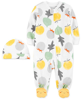 Carter's Baby Boys or Girls 2-Pc. Cap & Zip-Up Sleep & Play Set & Reviews - All Baby - Kids - Mac... | Macys (US)