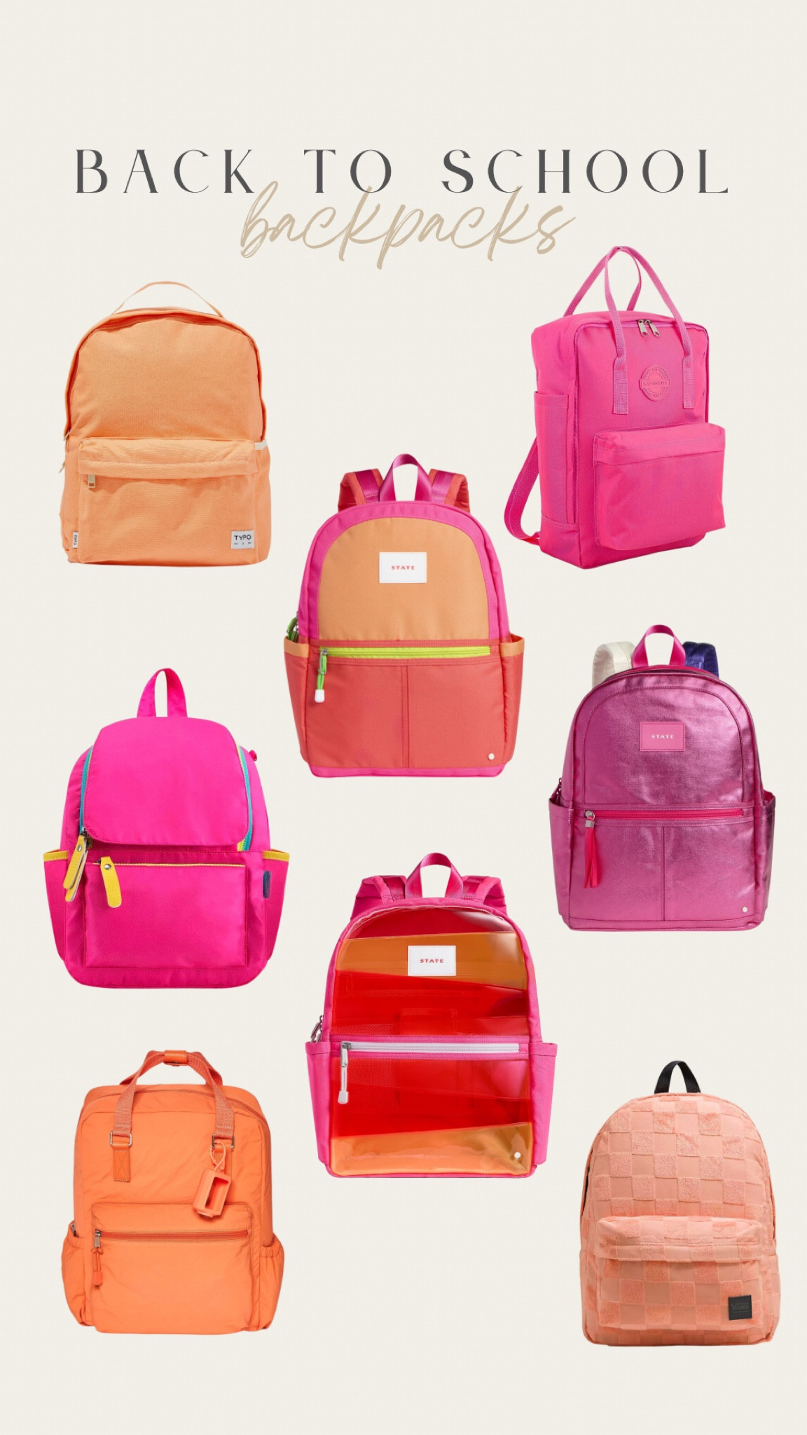 Pink & Orange Backpacks 


#backtoschool 

#LTKkids #LTKBacktoSchool #LTKfamily