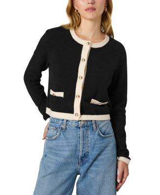 FRENCH CONNECTION Vhari Contrast Trim Cardigan  | Bloomingdale's Women | Bloomingdale's (US)