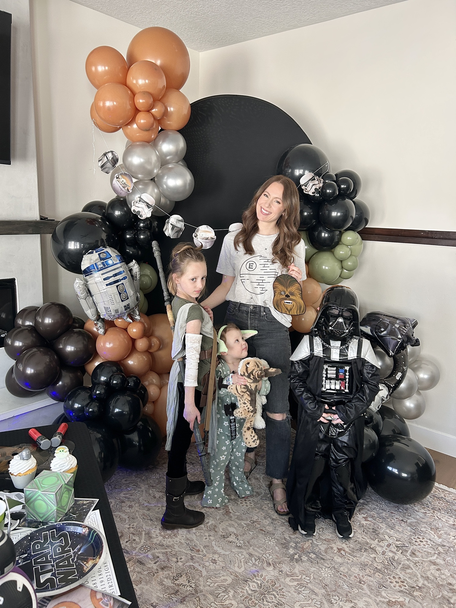 Star Wars party photo backdrop for May the 4th (be with you!) plus the decor and tableware we used! See my other posts for more from this movie party setup 🌌🤩

#LTKSeasonal #LTKmomlife #LTKKids