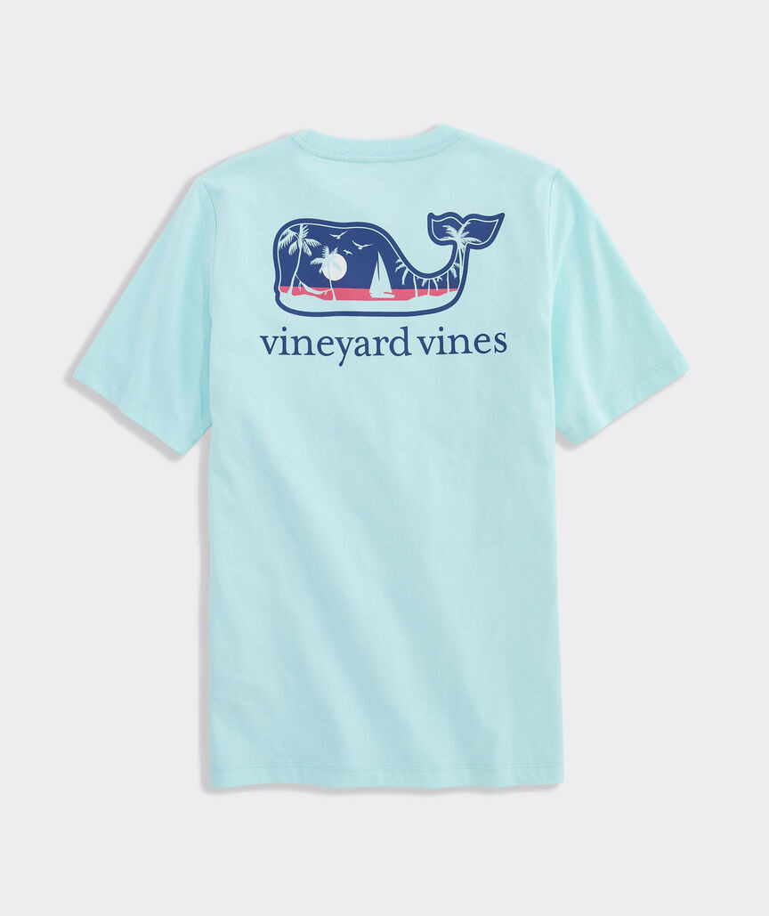 Boys' Palm Tree Boat Whale Short-Sleeve Pocket Tee | vineyard vines