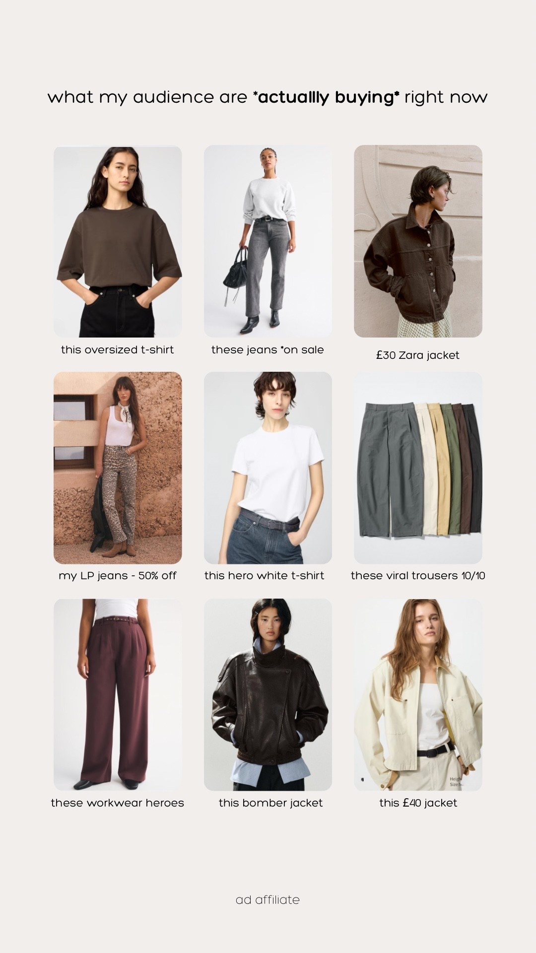 What my audience are buying right now
