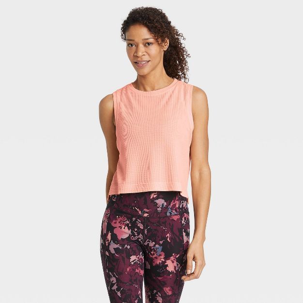 Women's Active Cropped Tank Top - All in Motion™ | Target