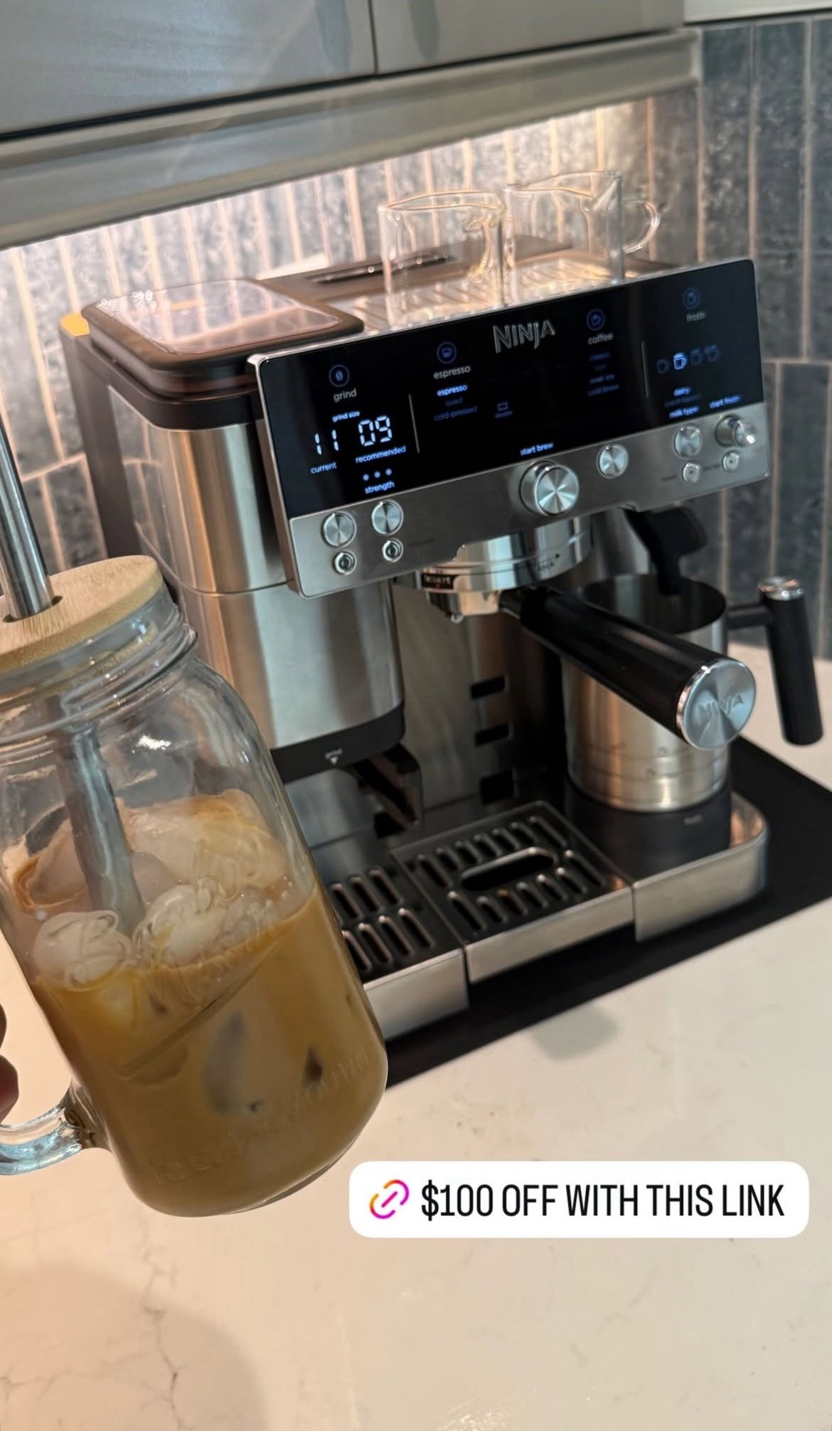 $100 off my Ninja expression machine 🤍☕️

#LTKSaleAlert #LTKHome
