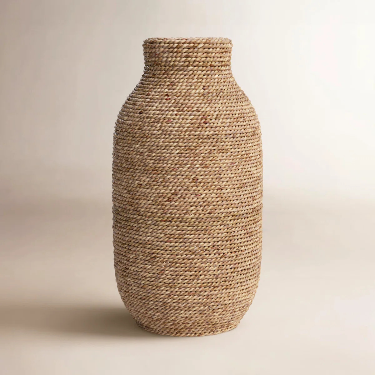Brown Seagrass Handmade Wrapped Decorative Vase | Wayfair North America