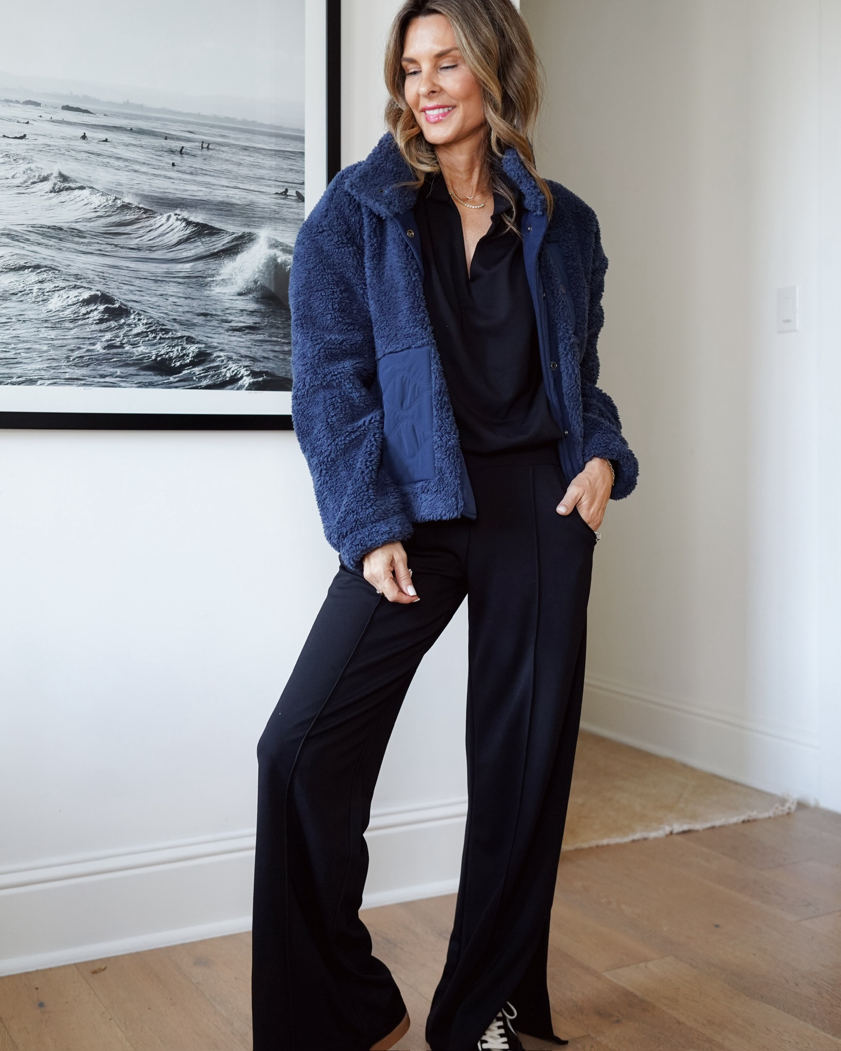 25% off with Discount code TAMMY25. 
Spa Day Top - Size S
Spa Day Pants - Size XS
Navy Sherpa -Size S


#LTKStyleTip #LTKOver40 #LTKActive