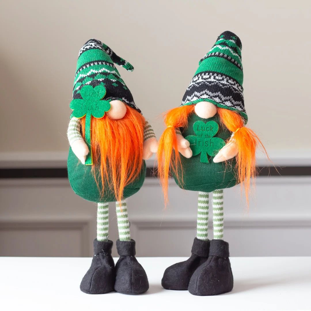 St. Patrick's Day Gnomes - Irish Gnome  - Boy Girl Gnome - St. Pattys Day Gnome - Green Leprechan... | Etsy (US)