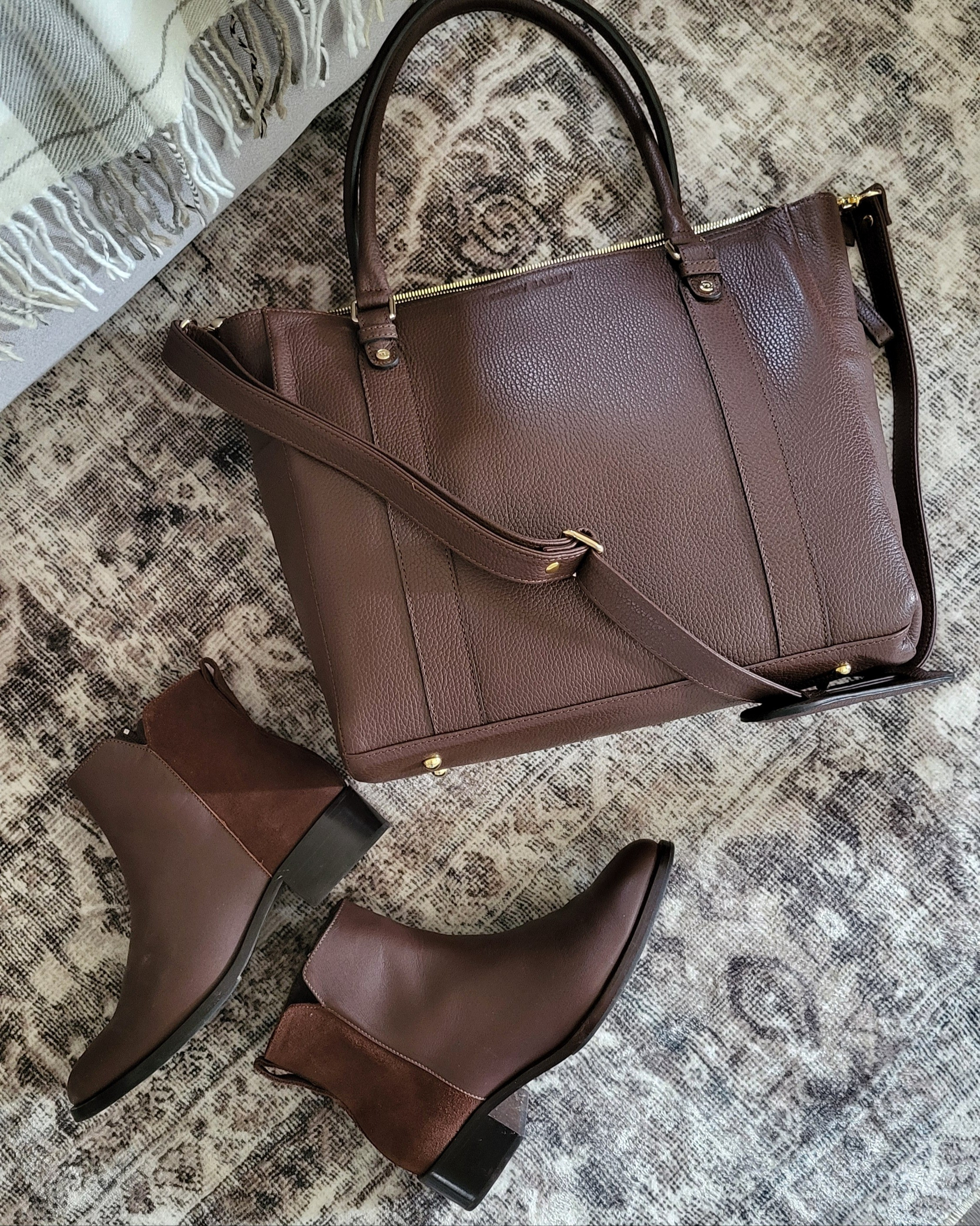 Stunning Fall bag & boots in a rich shade of brown. Love the suede detail on the boots, and they're classic pieces that will last for years to come!

#LTKWorkwear #LTKShoeCrush #LTKItBag