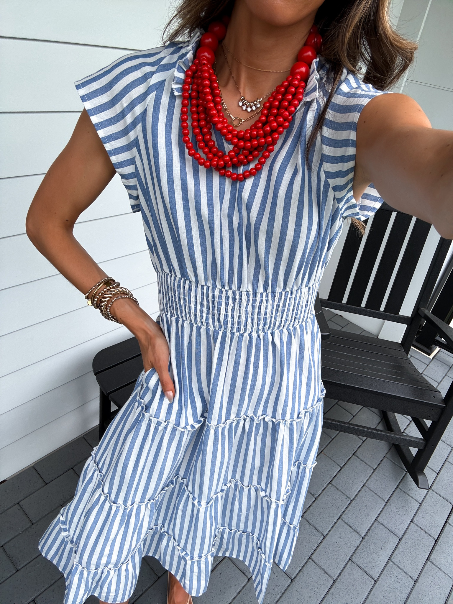Wearing a small dress

#LTKootd #LTKdayinmylife #LTKmomlife