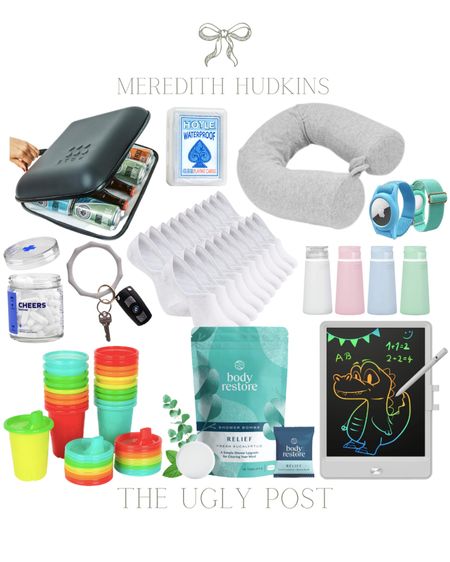 
Spill proof sippy cup, body pillow, shower steamers, no show socks, waterproof playing cards, travel size toiletry bottles, memory foam travel pillow, men’s socks, women’s socks,  beers restore, kids writing tablet, key ring bracelet, amazon home, traveling with kids, travel essentials 

#LTKhome #LTKsalealert #LTKunder50