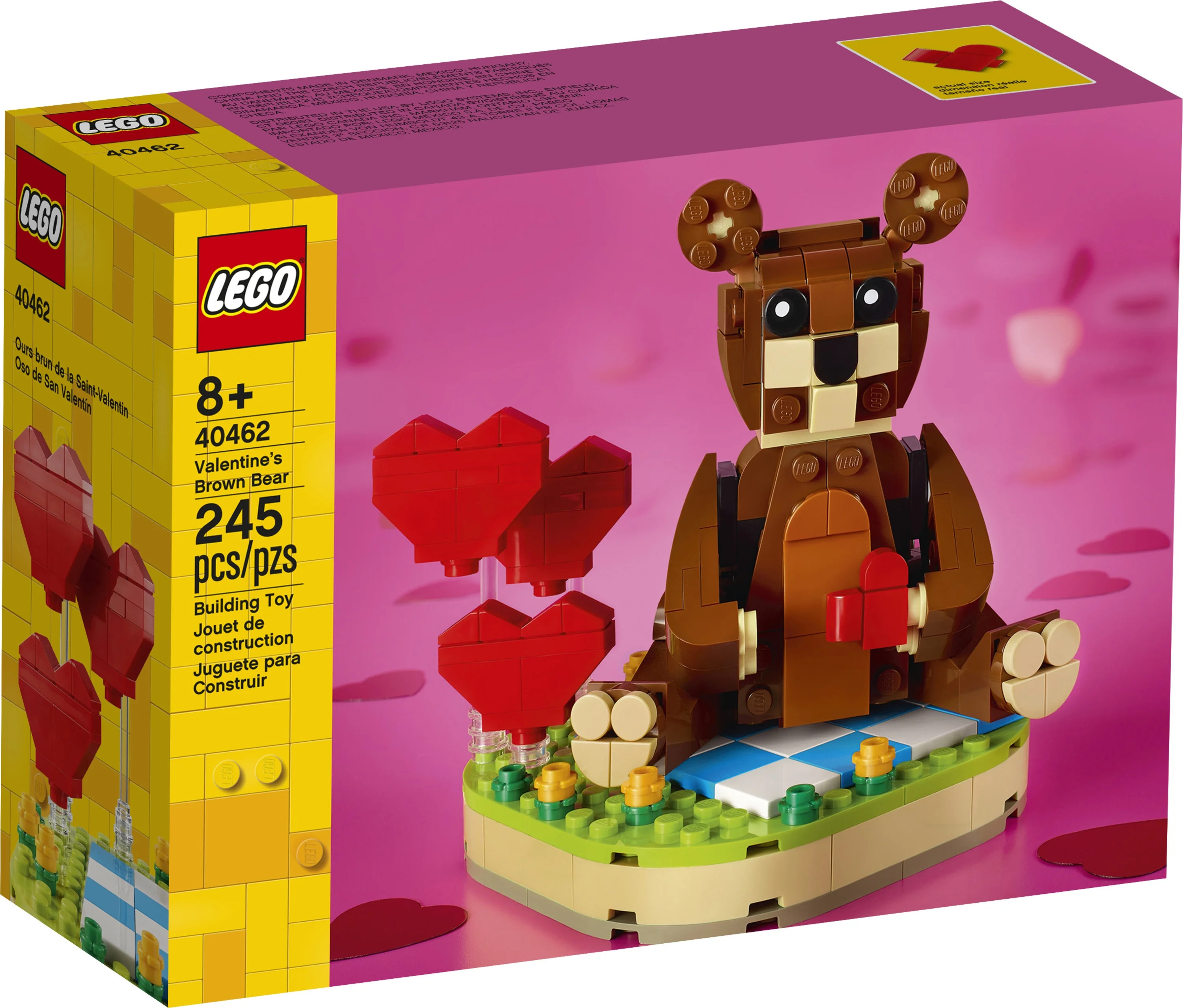 LEGO Valentine’s Brown Bear 40462 Building Kit (239 Pieces) - Walmart.com | Walmart (US)