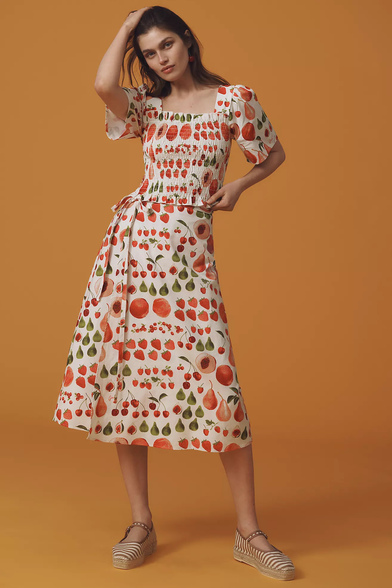 Lisa Says Gah Capri Wrap Midi Skirt | Anthropologie (US)