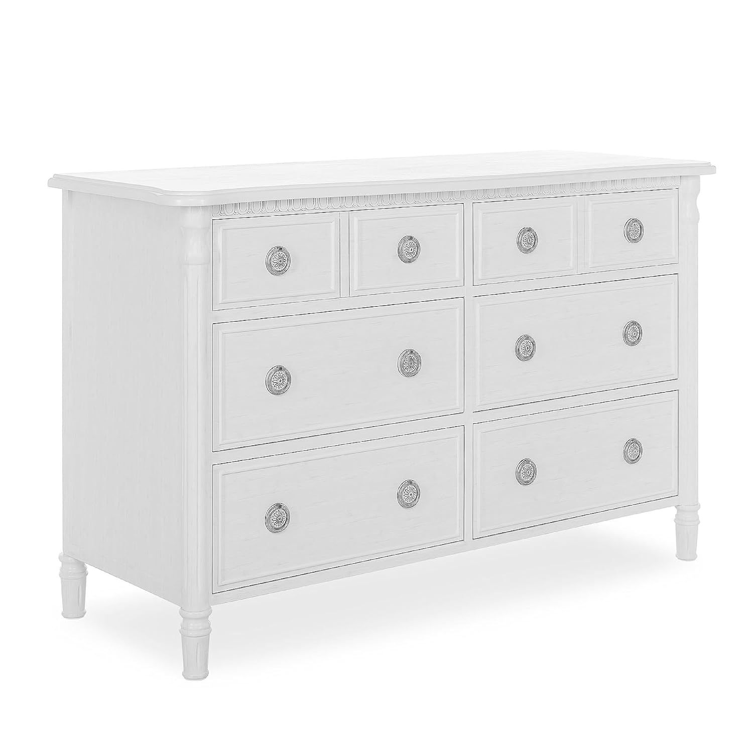 Evolur Julienne Double Dresser In Brush White, Comes With Six Spacious Drawers, Included Anti-Tip... | Amazon (US)