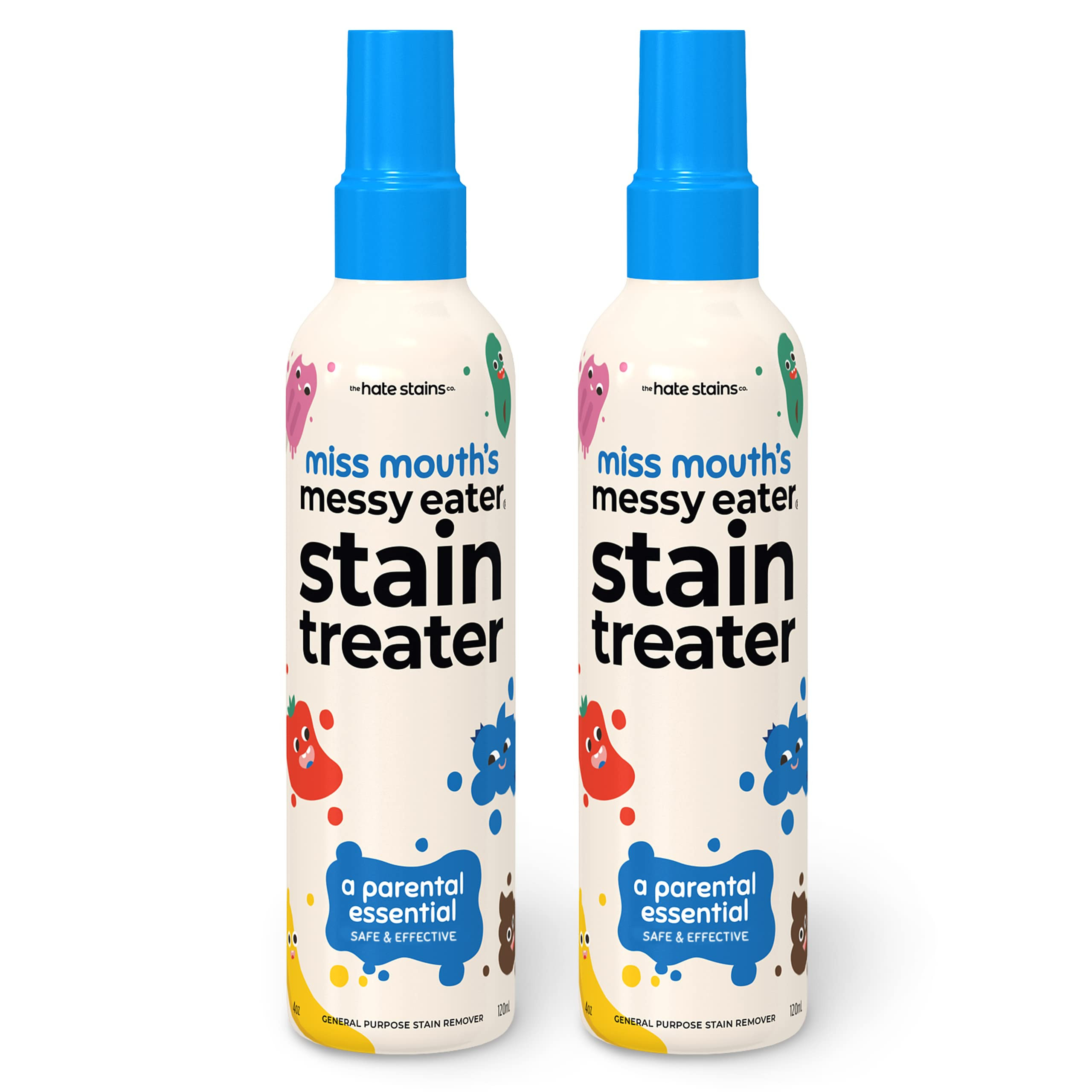 Miss Mouth's Messy Eater Stain Treater Spray - 4oz 2 Pack Stain Remover - Newborn & Baby Essentia... | Amazon (US)