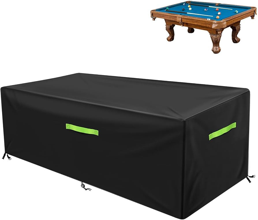 GEMITTO 7/8/9 ft Pool Table Cover, Waterproof Billiard Cover Polyester Fabric for Snooker Billiar... | Amazon (US)