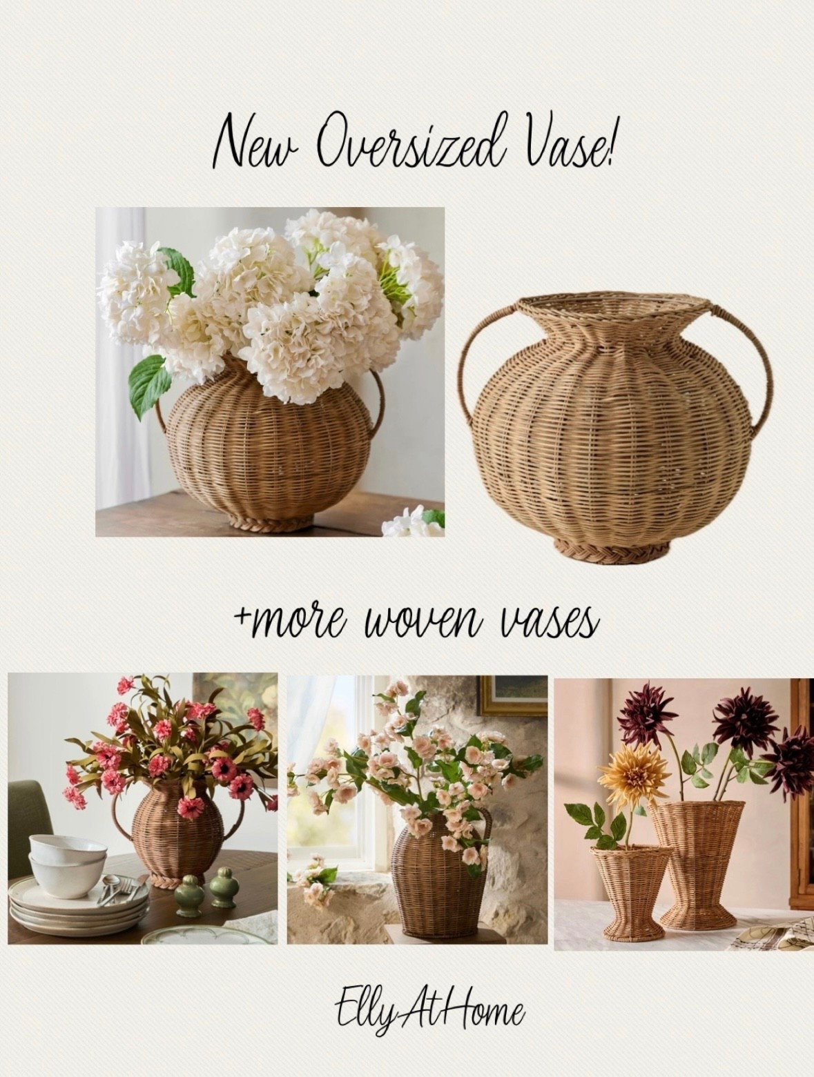 New large woven vase and more styles from Magnolia Home. Shop new florals. Early spring, home decor accessories, Nancy Meyers inspired styling  



#LTKSaleAlert #LTKHome