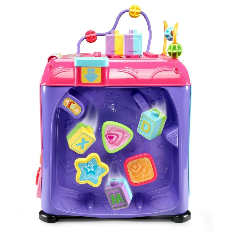 VTech Ultimate Alphabet Activity Cube, Activity Toy for Infants, Pink - Walmart.com | Walmart (US)