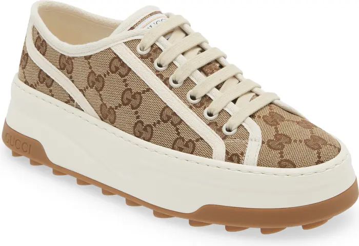 GG Canvas Platform Sneaker (Women) | Nordstrom