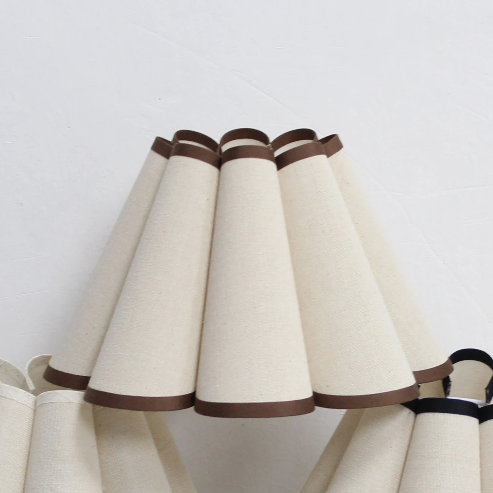 Duzy Handmade Oatmeal Color Fabric Pleated Lampshade for Home Decor-5 - Etsy | Etsy (US)