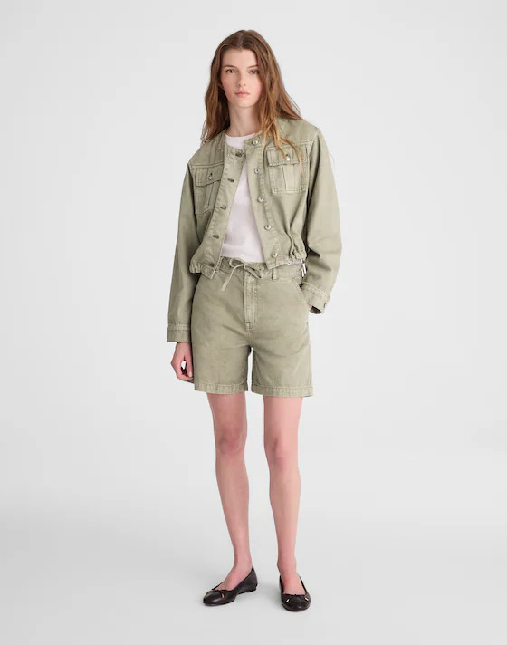 The Drawstring Short in Airy Denim | Madewell