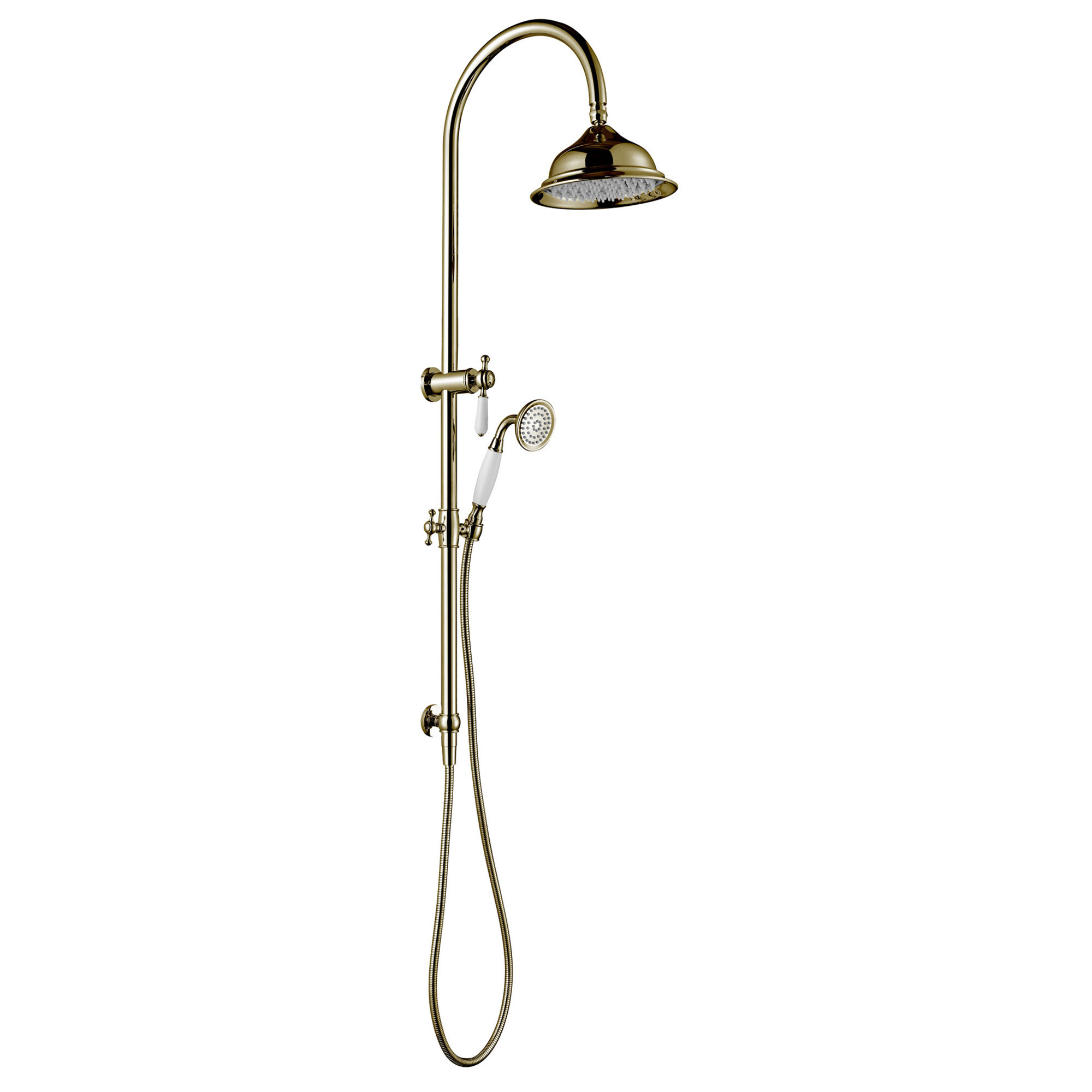Clementine Brass Twin Shower | Temple & Webster AU