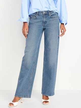Mid-Rise Wide-Leg Jeans | Old Navy (CA)