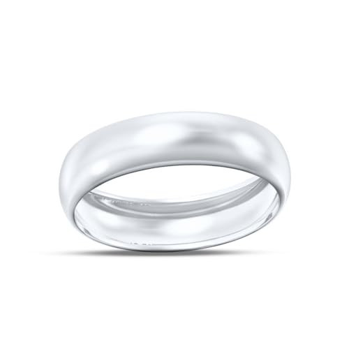 BRIGHTS COLLECTION 10K Gold Wedding Band Rings for Men & Women 3MM 4MM 5MM 6MM Plain Comfort Fit Unisex Bands Yellow & White Gold | Amazon (US)