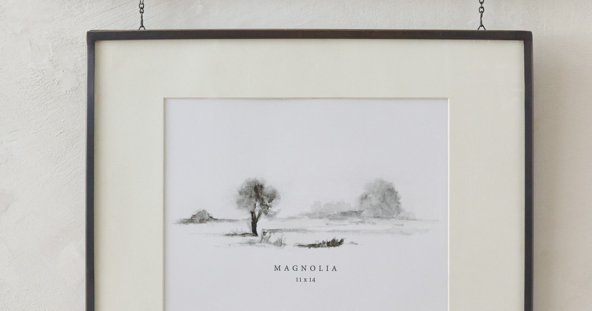 Colleen Antique Bronze Rail Picture Frame | Magnolia