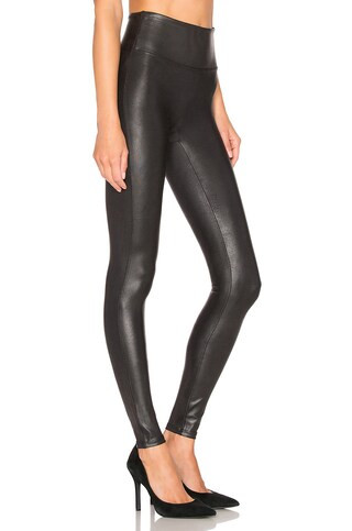 SPANX Faux Leather Leggings in Black from Revolve.com | Revolve Clothing (Global)