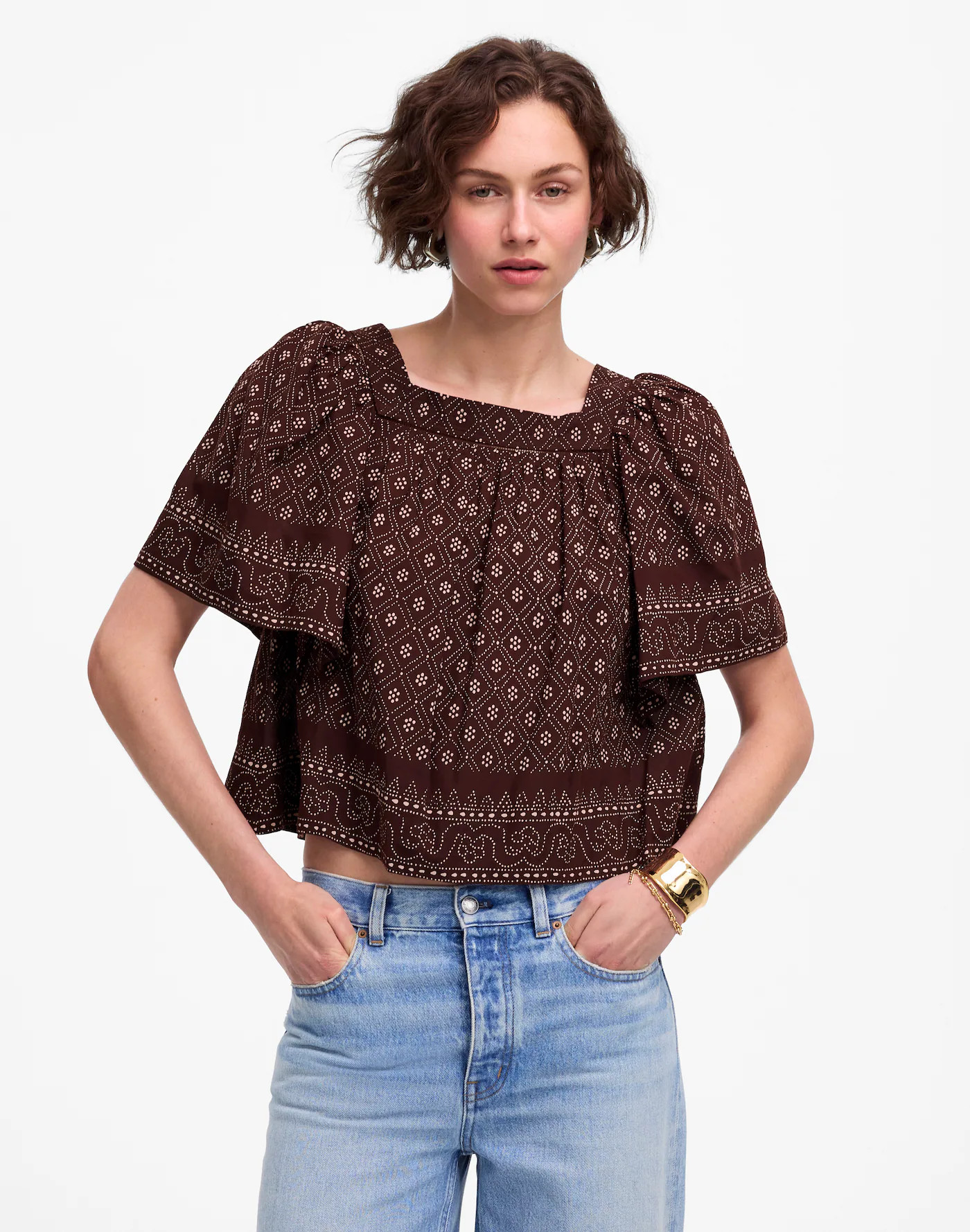 Flutter-Sleeve Top | Madewell