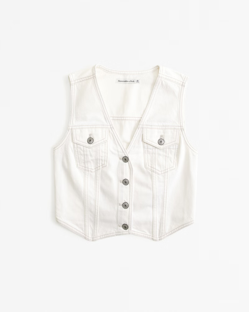 Denim Vest | Abercrombie & Fitch (US)