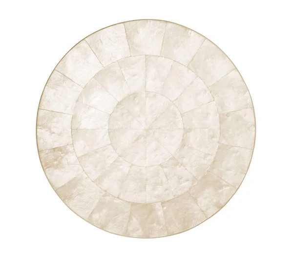 Kim Seybert Round Capiz Placemat in Natural - Set Of 4 | Alchemy Fine Home