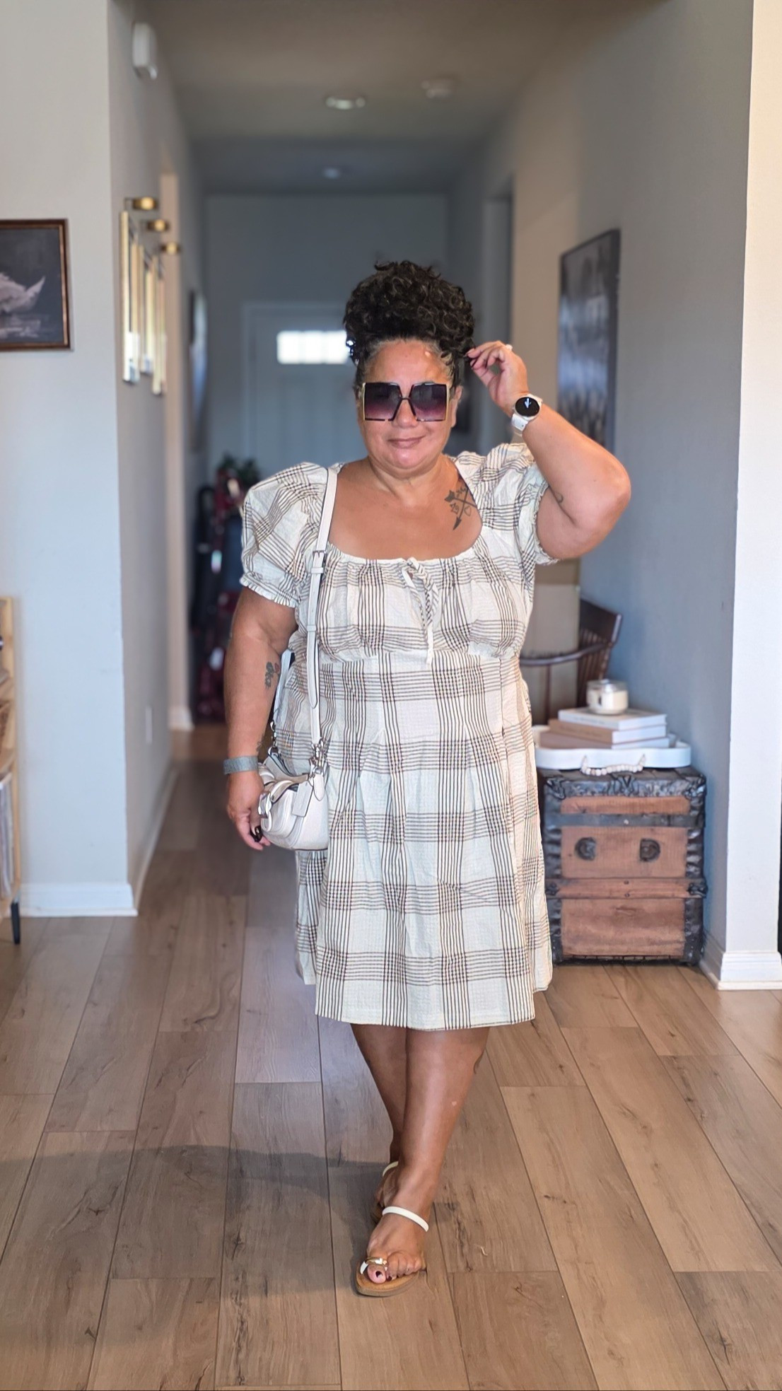 OOTD---- Dress is Ava & Viv size xxl and fits tts.  Puse is coach and so cute.  Sandals are old

#LTKSeasonal #LTKOver40 #LTKPlusSize
