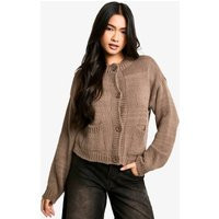 Womens Button Through Soft Knit Cardigan - Beige - S | NastyGal UK